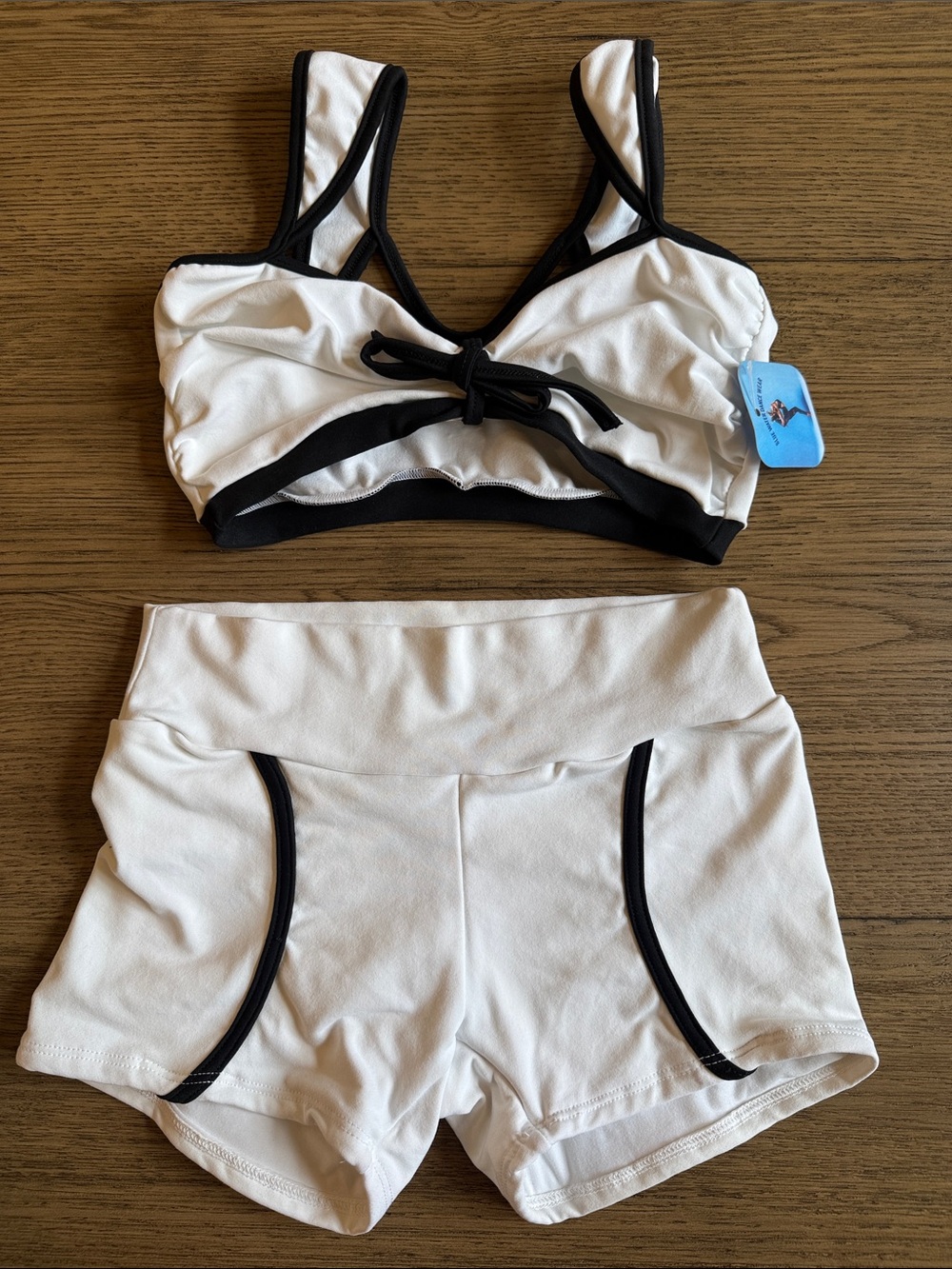 Bluewater White and Black Trim Dance Set